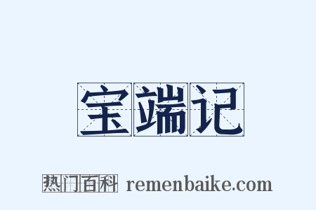 宝端记是什么意思的图片